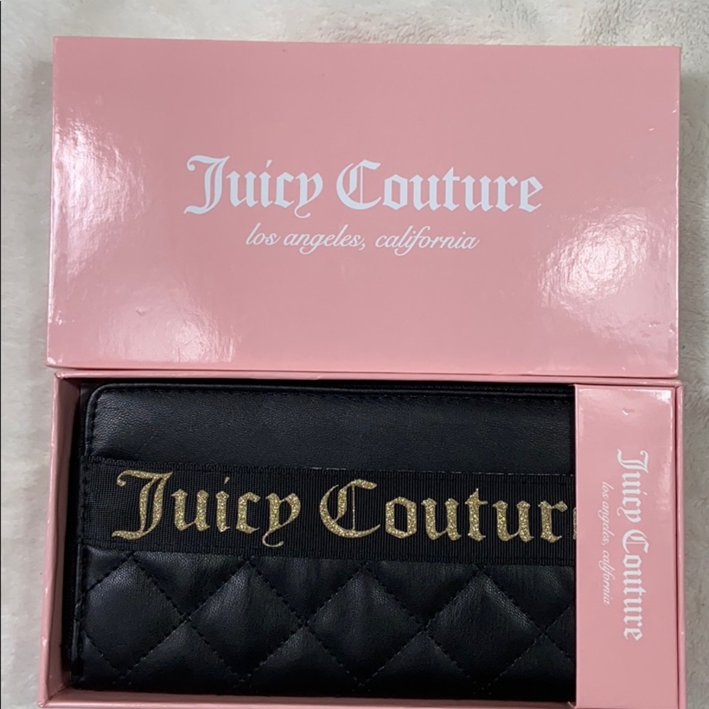 [ JUICY ] Black Quilted Wallet - Picture 6 of 6